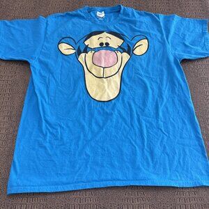 Disney Tigger Graphic Tee Blue XL Men’s Short Sleeve Shirt